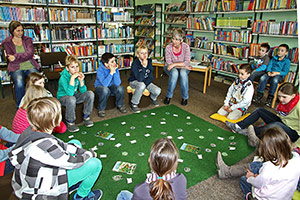 Sitzkreis in der Bücherei 